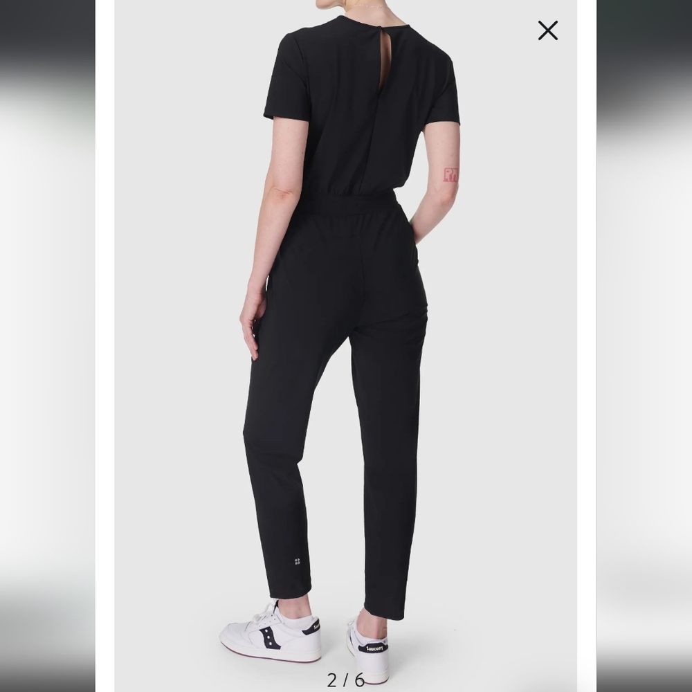 Sweaty Betty XS/4 Black Explorer Athletic Jumpsuit - Picture 5 of 14